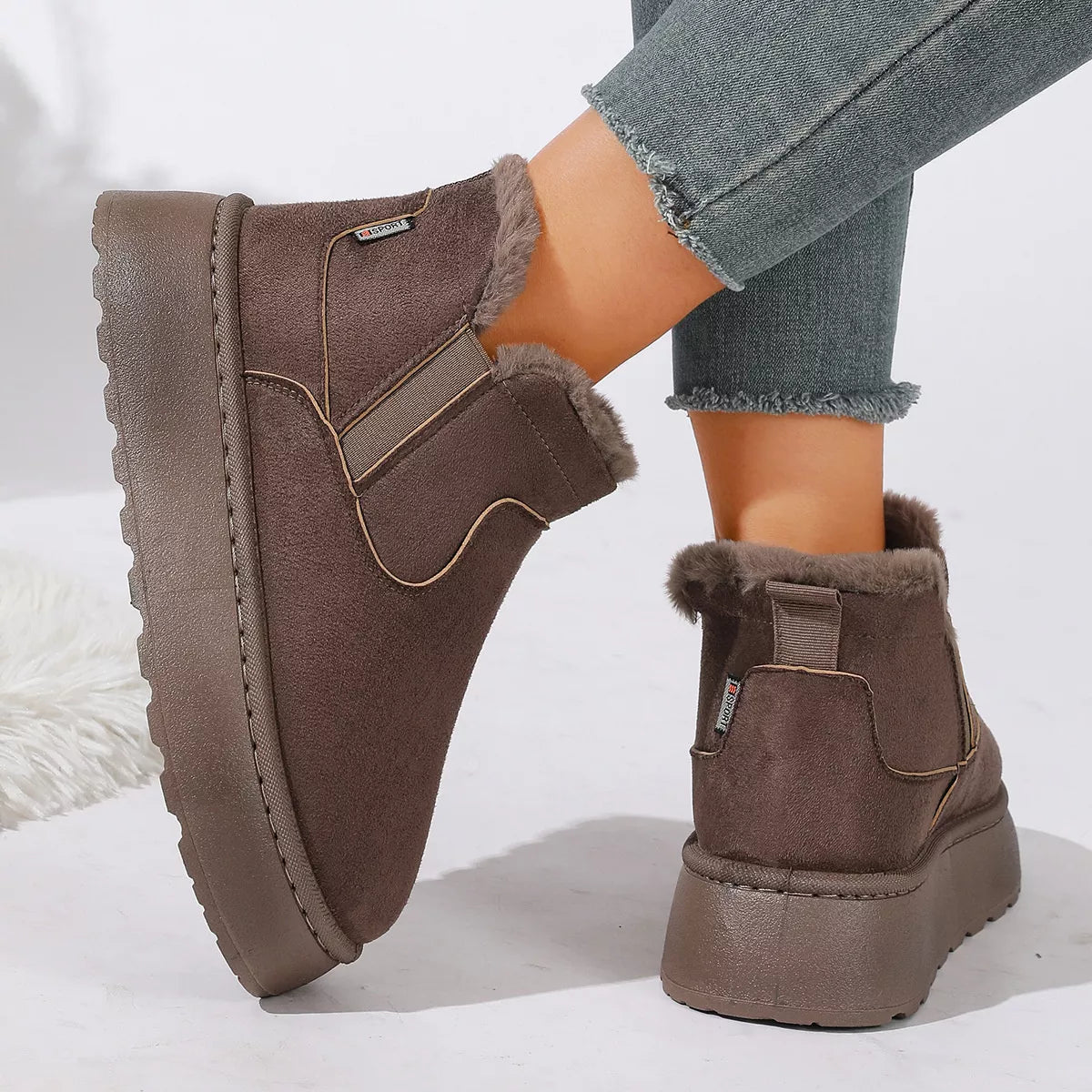 Modern Finesse Solace Round-Toe Platform Boots