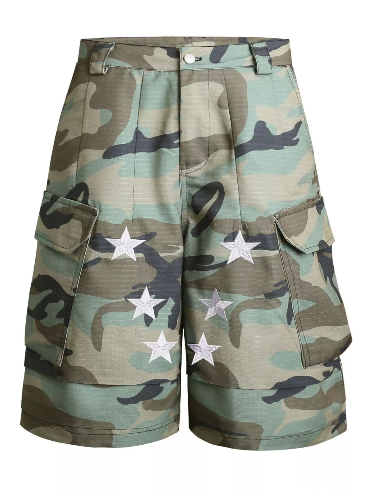 Modern Finesse Logan Men's Star Camouflage Cargo Capris