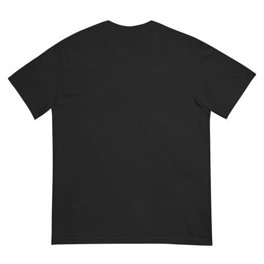Black Finesse Crowned Panther heavyweight T-shirt in black, back view
